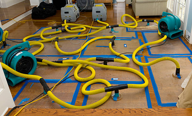 Professional Flood Damage Restoration technician working in Bridgehampton, NY